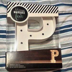 Heidi Swapp White Marquee Letter 'P' Light Decor